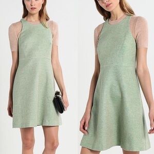 Green woven dress